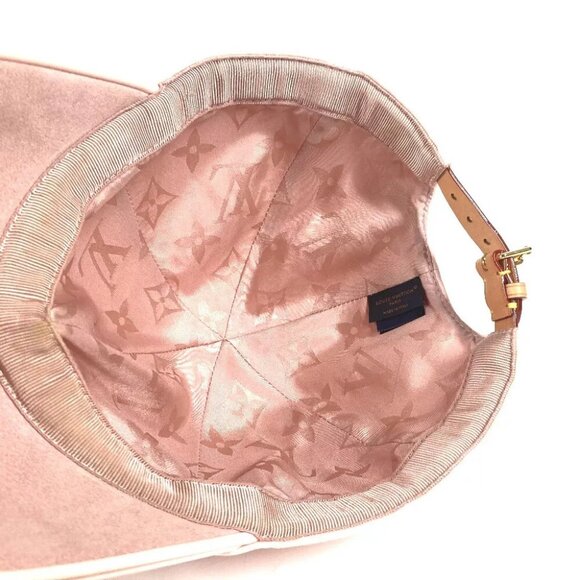 LOUIS VUITTON M7089L Monogram Cap-LV First hat cap baseball cap cotton pink - Picture 5 of 12